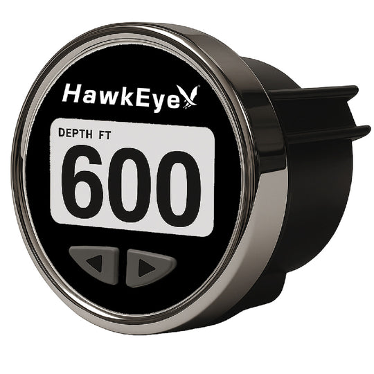 HawkEye DepthTrax Edge In-Dash Depth Finder - HD Color Display - 600' Max Depth - TM Transducer - Deckhand Marine Supply