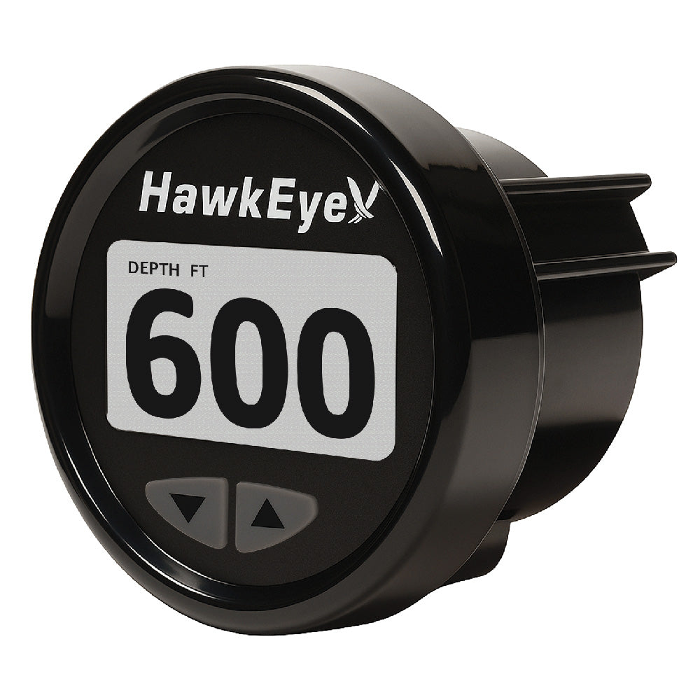 HawkEye DepthTrax Edge In-Dash Depth Finder - HD Color Display - 600' Max Depth - TM Transducer - Deckhand Marine Supply