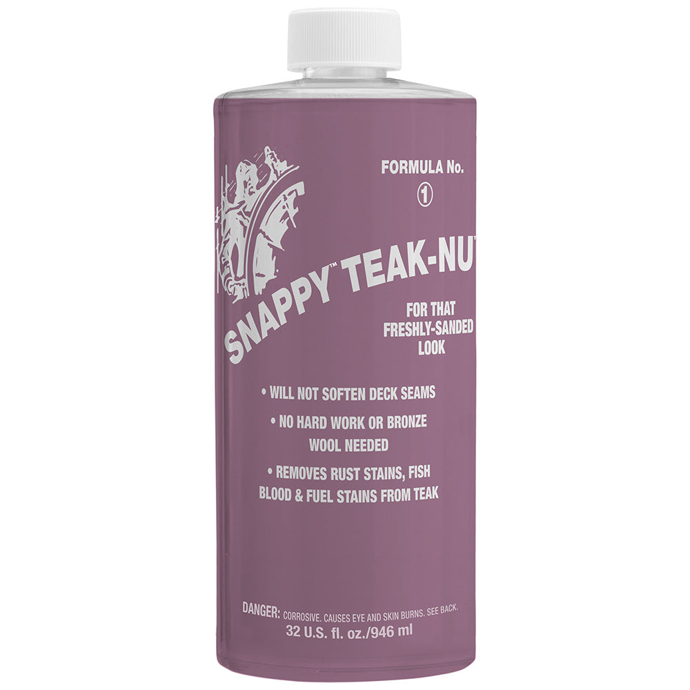Snappy Teak-Nu Formula No. 1 - 32 oz - Deckhand Marine Supply