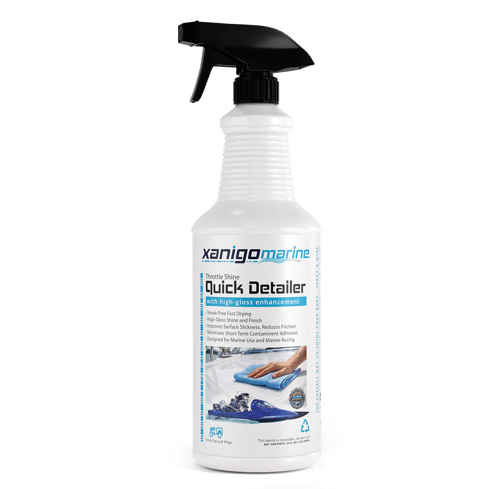 Xanigo Marine Throttle Shine Marine Quick Detailer - 32oz - Deckhand Marine Supply