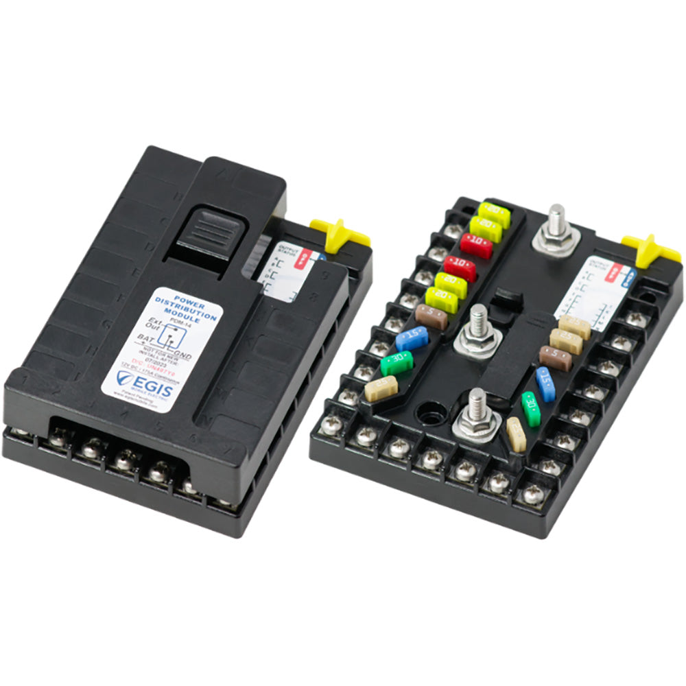 Egis PDM 14 Circuit + Ground 175A 12V w/Kill Switch - Deckhand Marine Supply