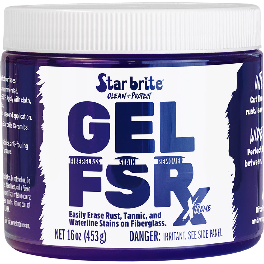 Star brite GEL FSR Xtreme Fiberglass Stain Remover - 16 oz - Deckhand Marine Supply