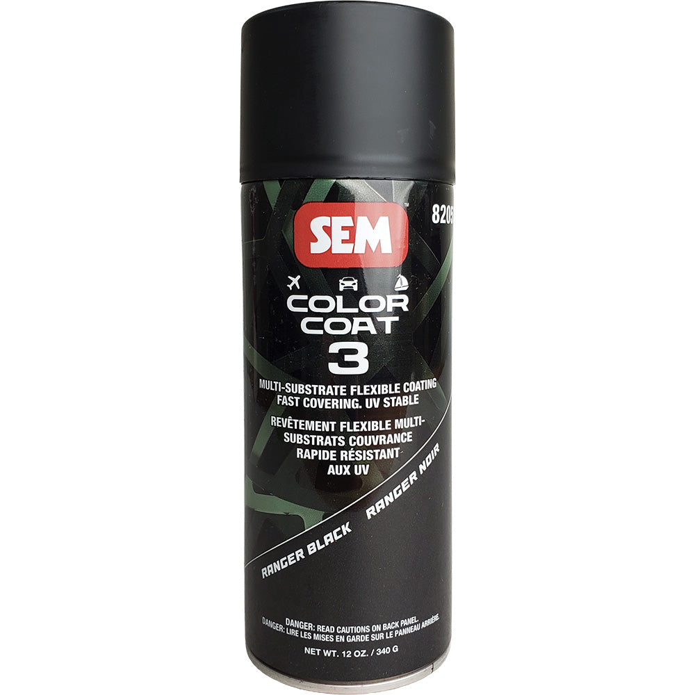 SEM Color Coat 3 - Ranger Black - 12 oz - Deckhand Marine Supply
