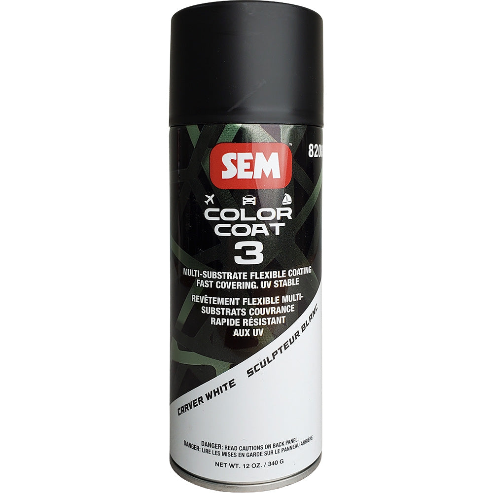 SEM Color Coat 3 - Carver White - 12 oz - Deckhand Marine Supply
