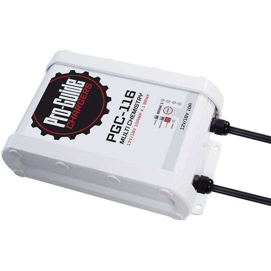 Pro-Guide 1 Bank On-Board Battery Charger - 12V/16V - 10-Amp - Deckhand Marine Supply