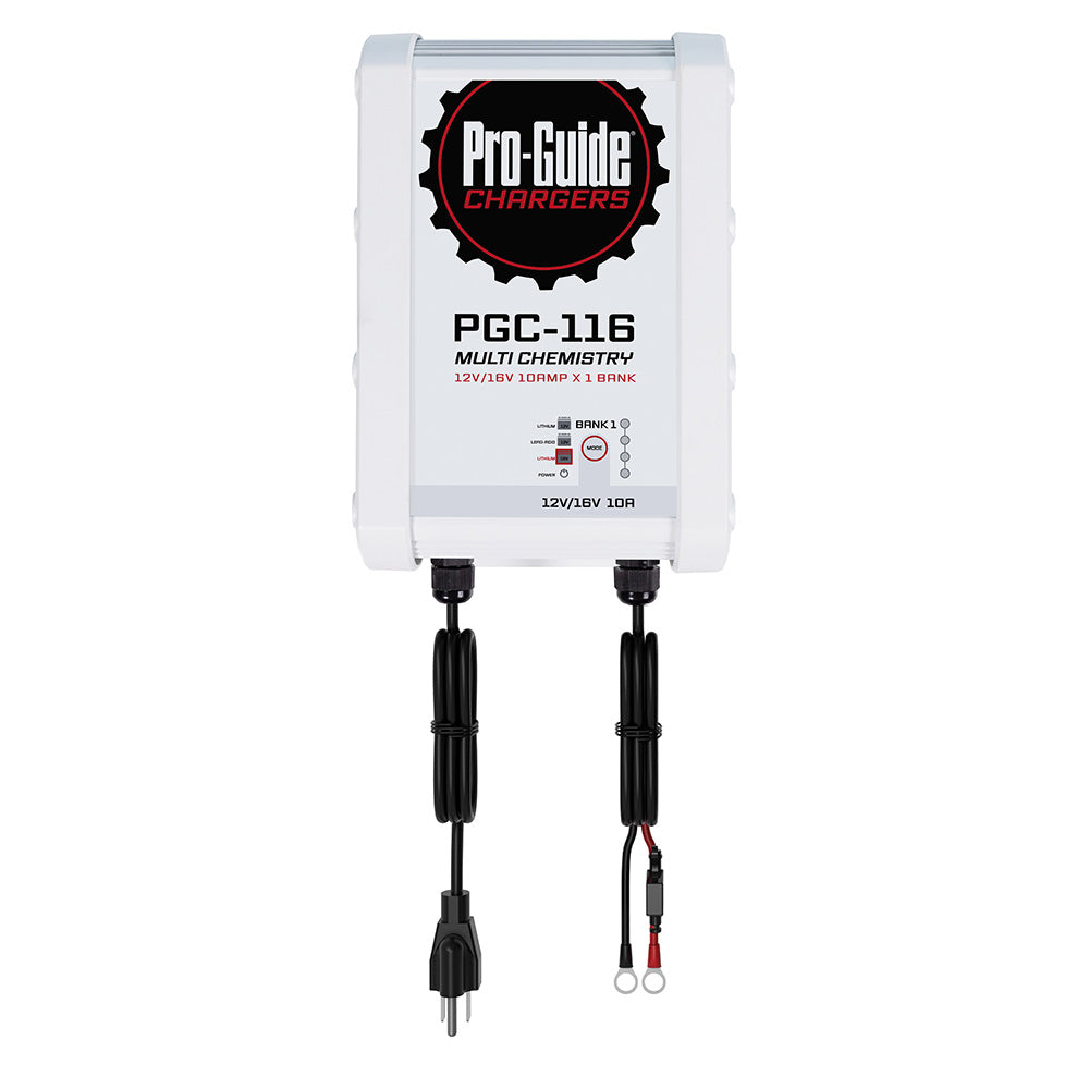 Pro-Guide 1 Bank On-Board Battery Charger - 12V/16V - 10-Amp - Deckhand Marine Supply