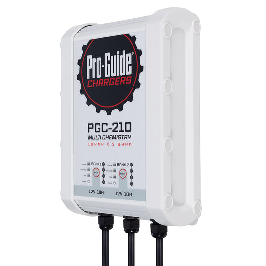 Pro-Guide 2 Bank On-Board Battery Charger - 12V - 10-Amp - Deckhand Marine Supply
