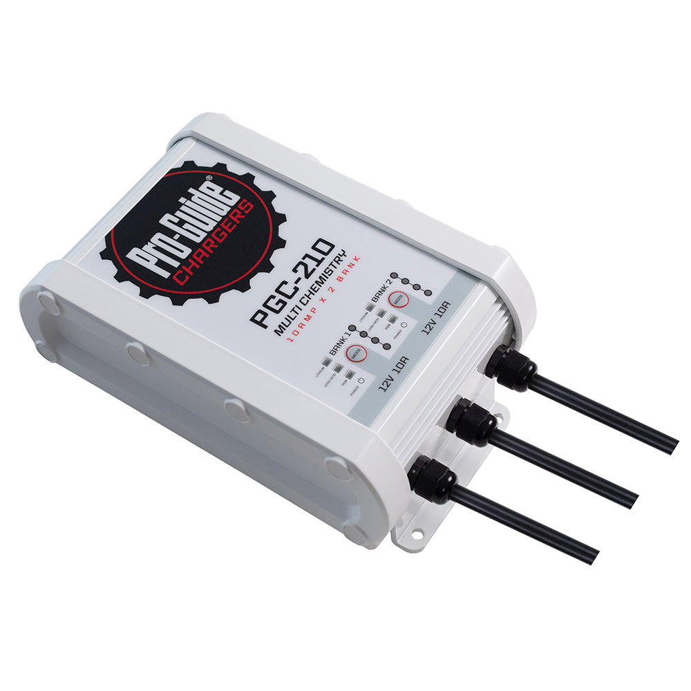 Pro-Guide 2 Bank On-Board Battery Charger - 12V - 10-Amp - Deckhand Marine Supply