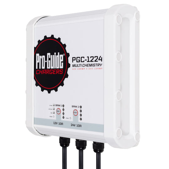 Pro-Guide 2 Bank On-Board Battery Charger - (1) 12V / (1) 24V - 20-Amp - Deckhand Marine Supply