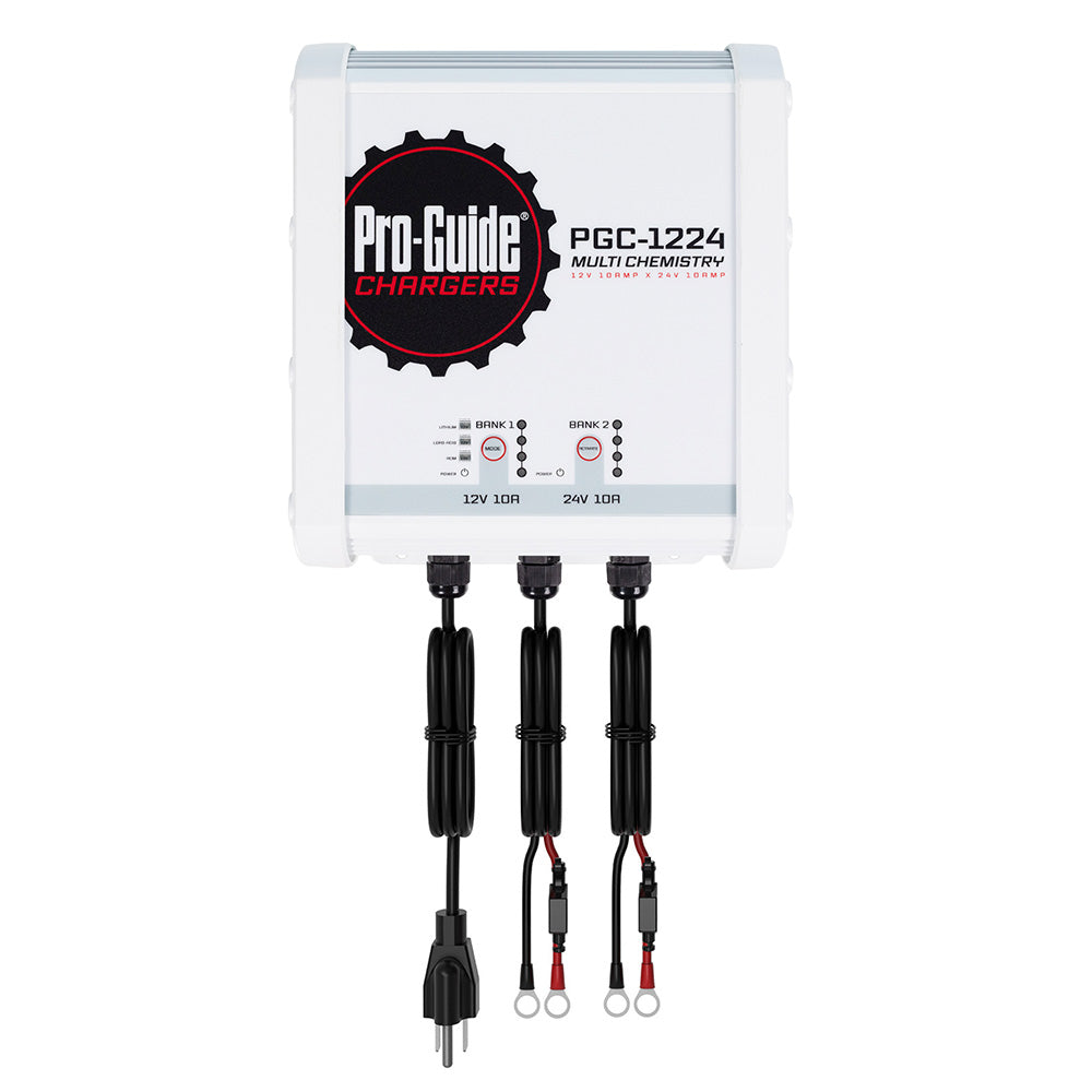Pro-Guide 2 Bank On-Board Battery Charger - (1) 12V / (1) 24V - 20-Amp - Deckhand Marine Supply