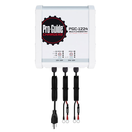 Pro-Guide 2 Bank On-Board Battery Charger - (1) 12V / (1) 24V - 20-Amp - Deckhand Marine Supply