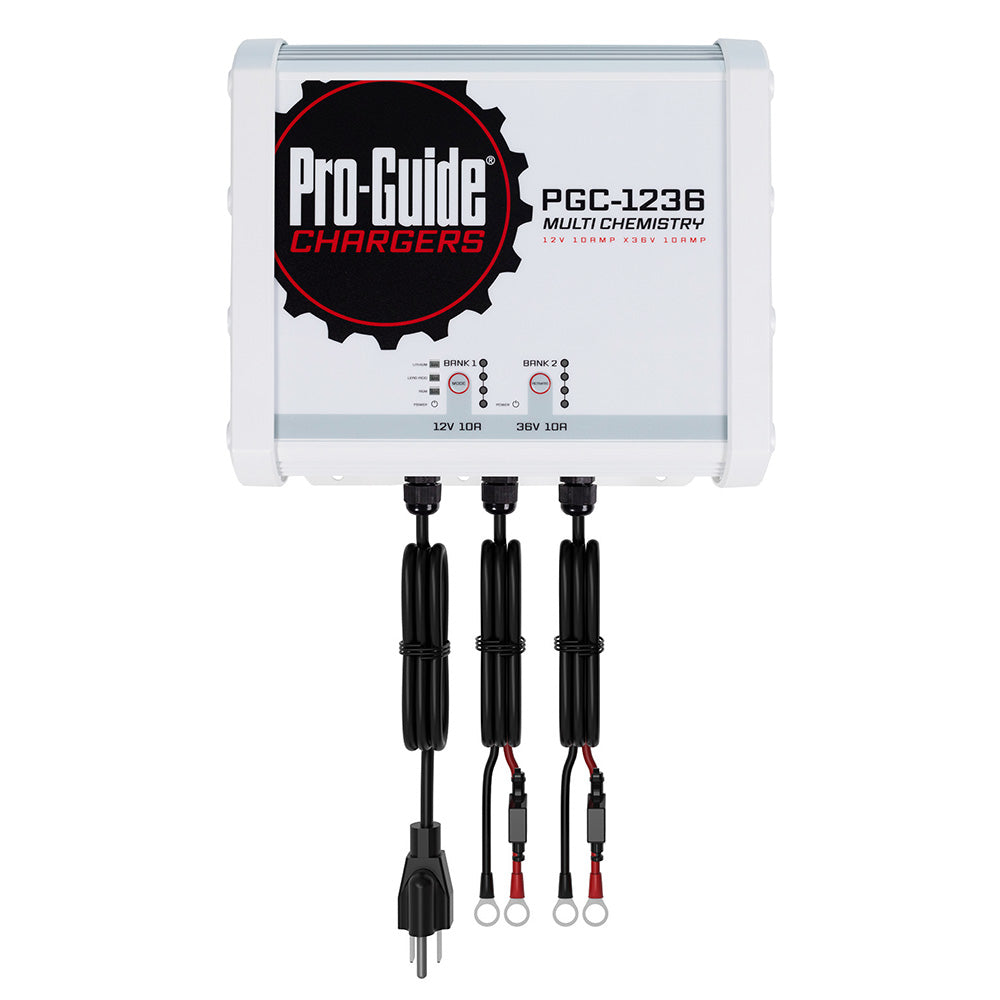 Pro-Guide 2 Bank On-Board Battery Charger - (1) 12V / (1) 36V - 20-Amp - Deckhand Marine Supply