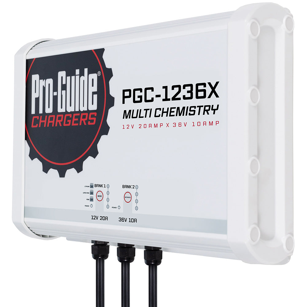 Pro-Guide 2 Bank On-Board Battery Charger - (1) 12V / (1) 36V - 30-Amp - Deckhand Marine Supply