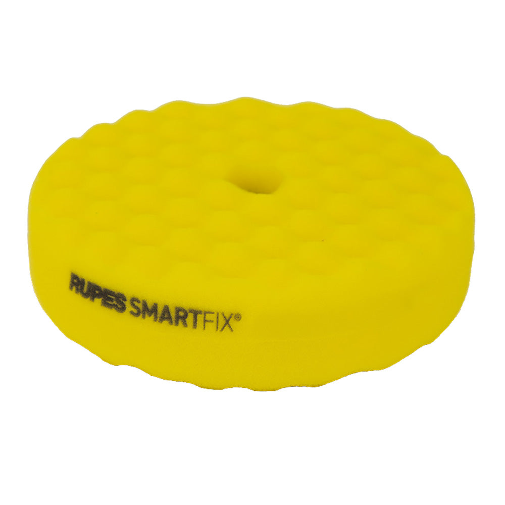 RUPES SMARTFIX Double-Sided Fine Foam Pad - 180mm - Yellow - Deckhand Marine Supply
