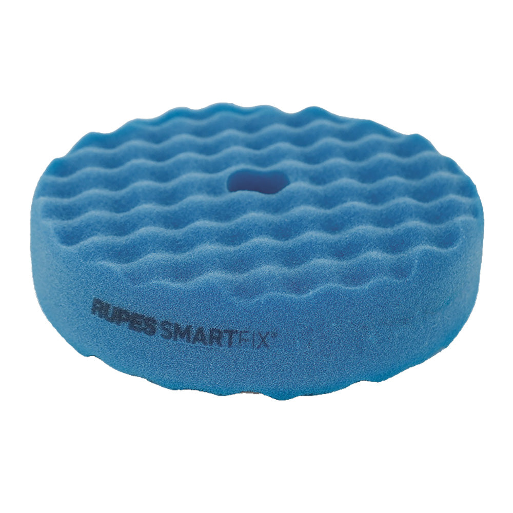 RUPES SMARTFIX Double-Sided Coarse Foam Pad - 180mm - Blue - Deckhand Marine Supply