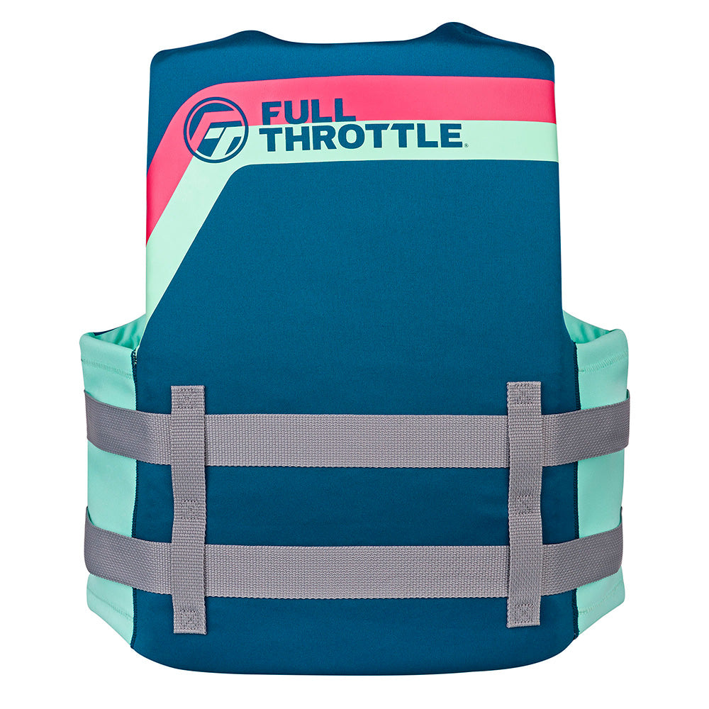 Full Throttle Adult Rapid-Dry Life Jacket - S/M - Aqua - Deckhand Marine Supply