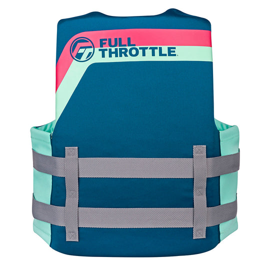 Full Throttle Adult Rapid-Dry Life Jacket - S/M - Aqua - Deckhand Marine Supply
