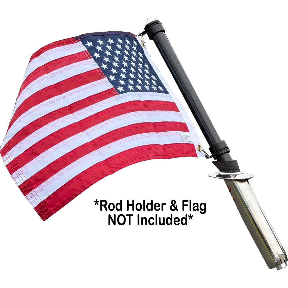 TACO Carbon Fiber Flag Pole w/J-Lock System - 26" - Deckhand Marine Supply