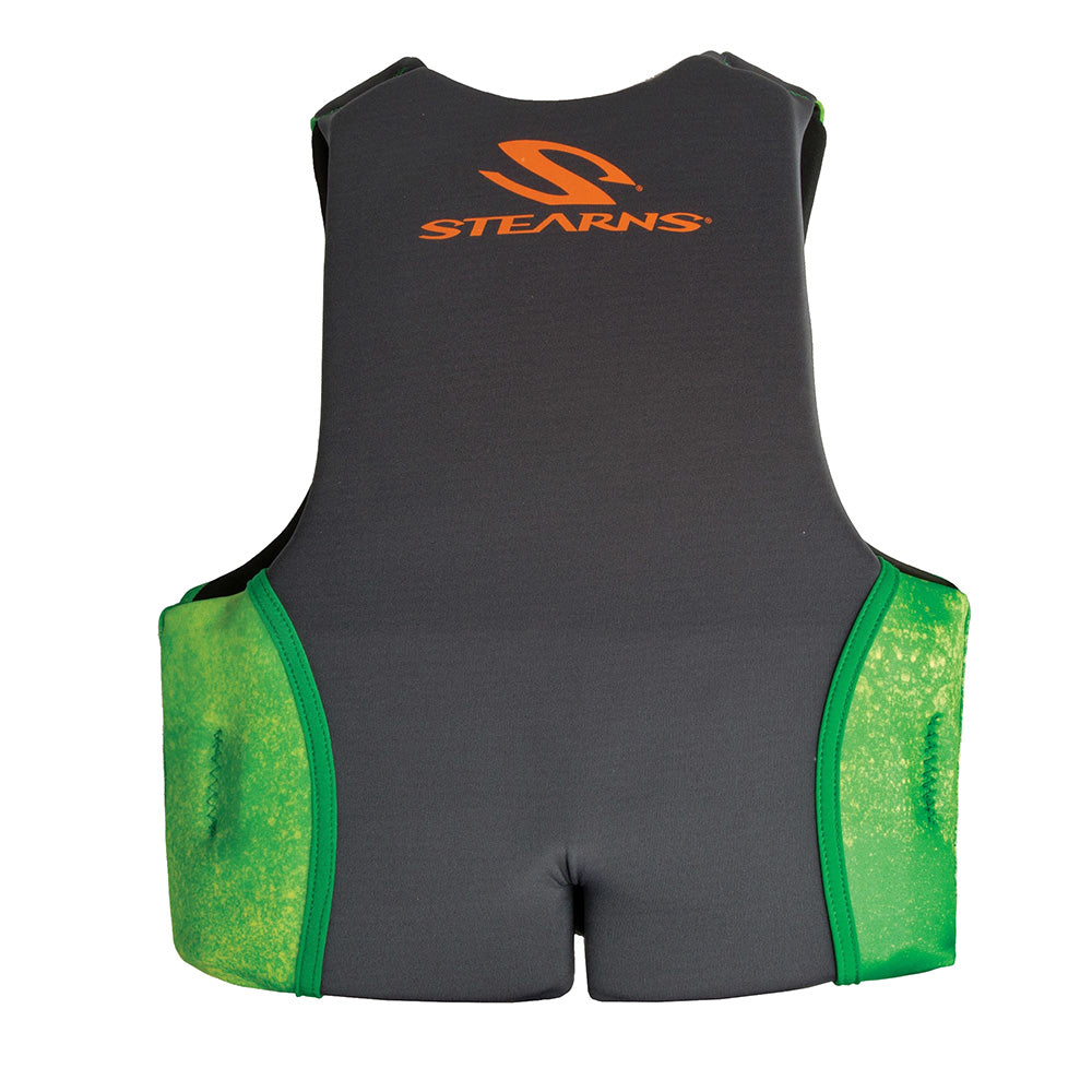 Stearns Youth Hydroprene Life Vest - Type III - Green - 50-90lbs - Deckhand Marine Supply