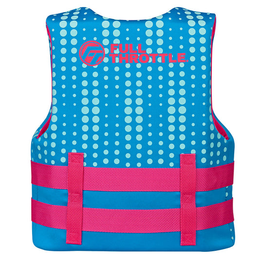Full Throttle Youth Rapid-Dry Life Jacket - Aqua - Deckhand Marine Supply