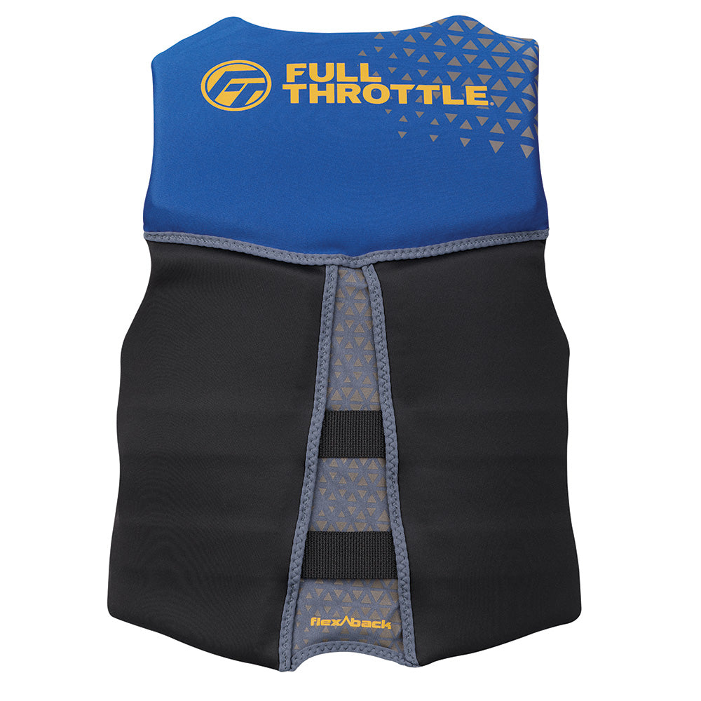 Full Throttle Men's Rapid-Dry Flex-Back Life Jacket - XL - Blue/Black - Deckhand Marine Supply