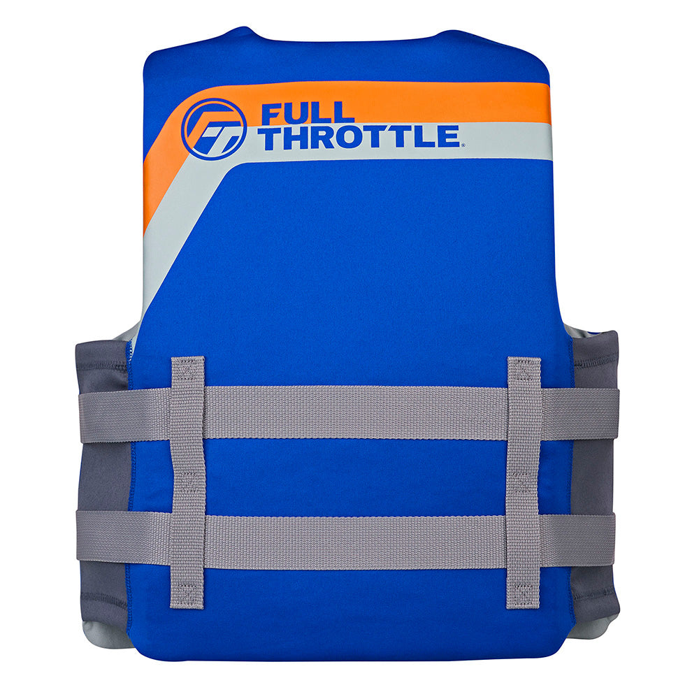 Full Throttle Adult Rapid-Dry Life Jacket - L/XL - Blue - Deckhand Marine Supply
