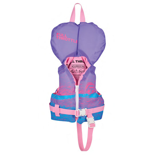 Full Throttle Nylon Life Jacket - Infant - Purple/Pink - Deckhand Marine Supply