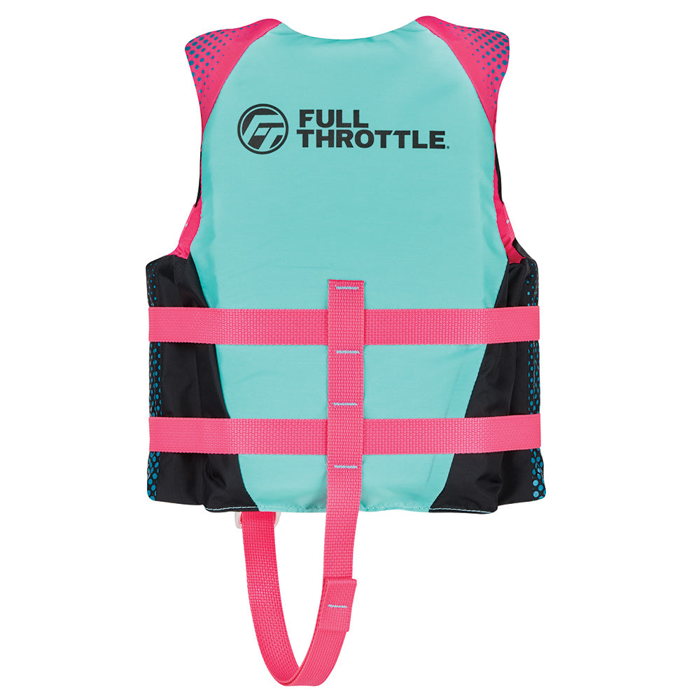 Full Throttle Nylon Life Jacket - Child - Pink - Deckhand Marine Supply