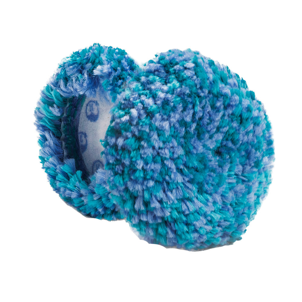 Lake Country Marine Blue/Teal Medium Cut Wool Pad - 3" x .75" - Deckhand Marine Supply