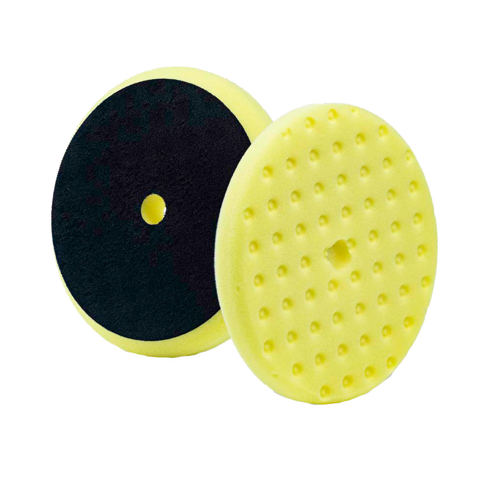 Lake Country Yellow Foam Cutting Pad with CCS Technology 8" x 1 1/4" - Deckhand Marine Supply