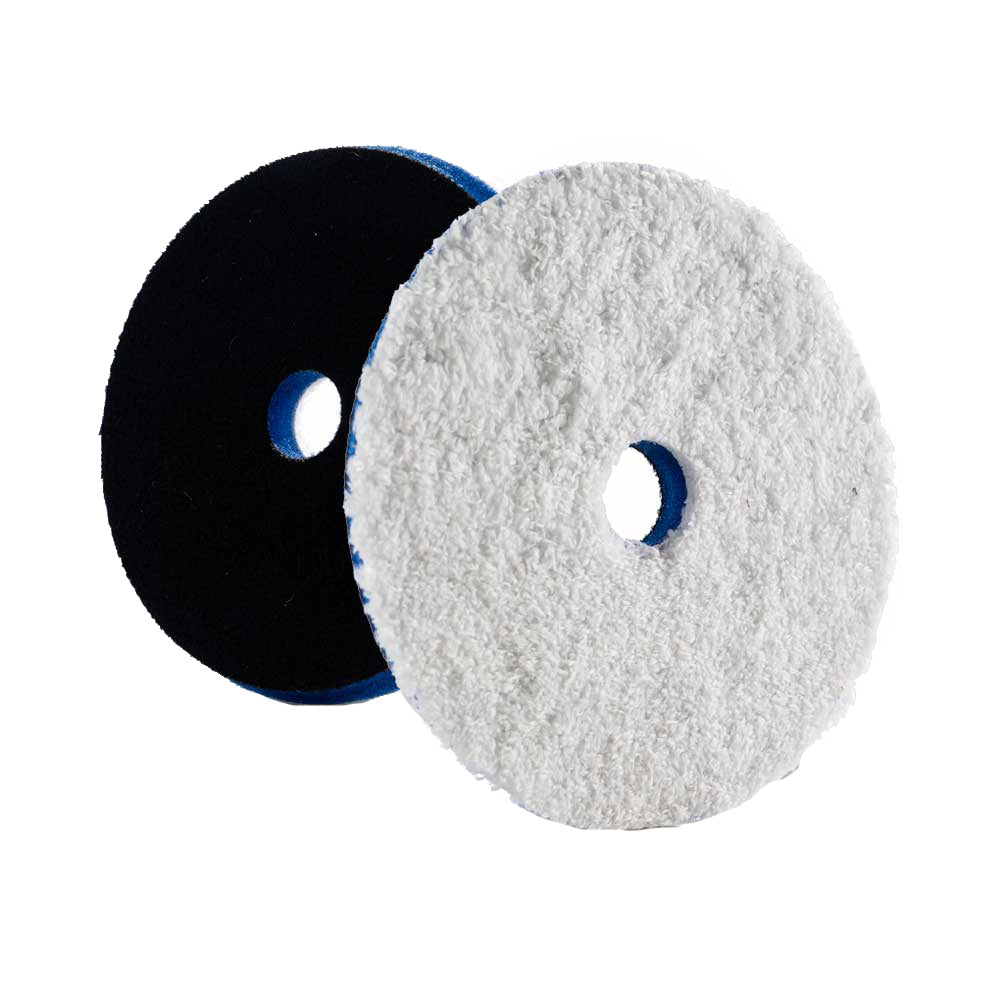 Lake Country HDO Heavy Cutting Microfiber Pad 5.5" - Blue Foam w/White Microfiber - Deckhand Marine Supply