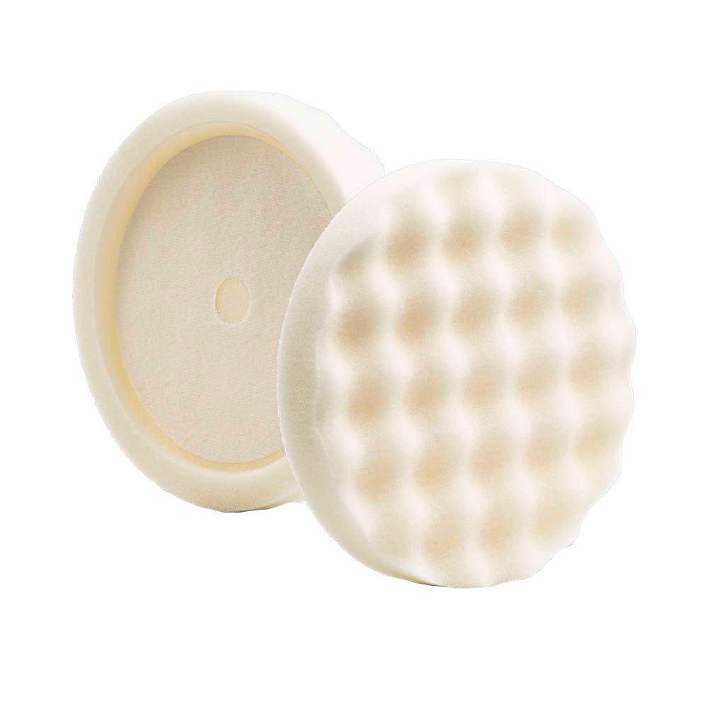 Lake Country White Compounding Waffle Pro Recessed Pad 8" x 1.5" - Deckhand Marine Supply