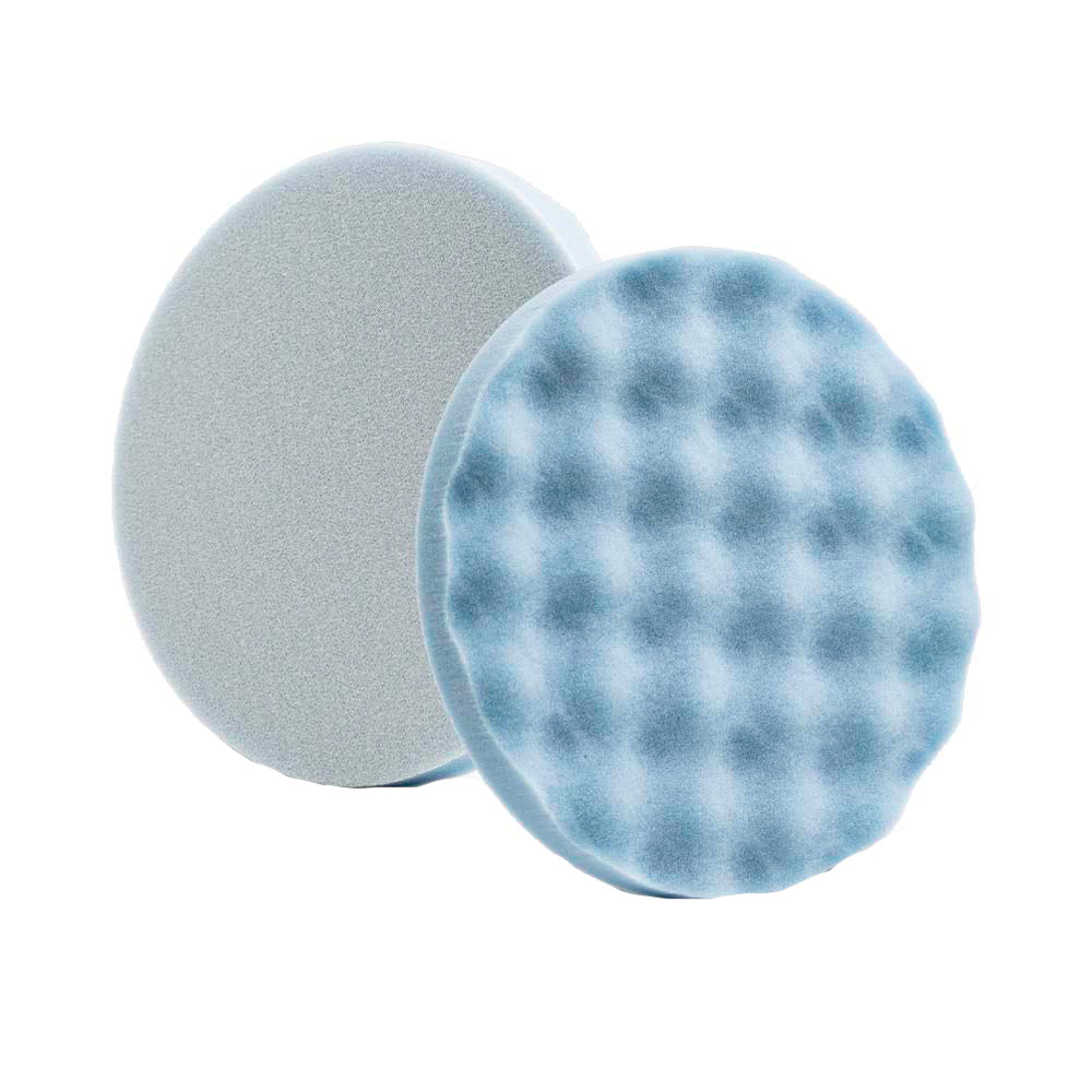 Lake Country Blue Waffle Pro Finessing Foam Pad 8" x 1.5" *2-Pack - Deckhand Marine Supply