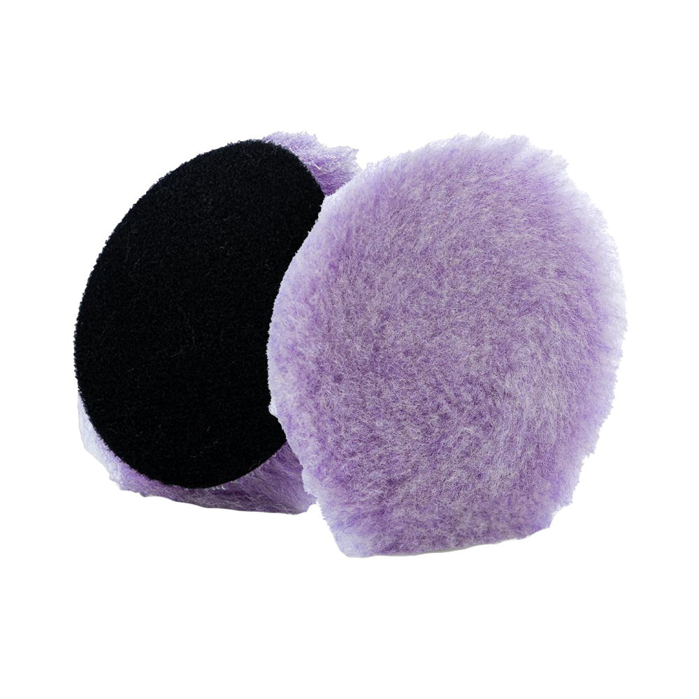 Lake Country Purple Foamed Wool Buffing/Polishing Pad 3.5" x .75" - Deckhand Marine Supply