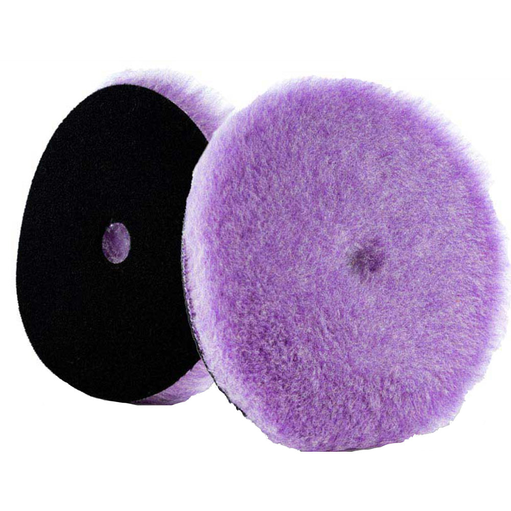 Lake Country Purple Foamed Wool Buffing/Polishing Pad 5.5" x .75" - Deckhand Marine Supply