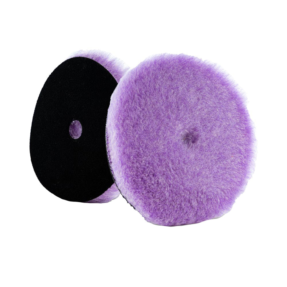 Lake Country Purple Foamed Wool Buffing/Polishing Pad 6.5" x .75" - Deckhand Marine Supply