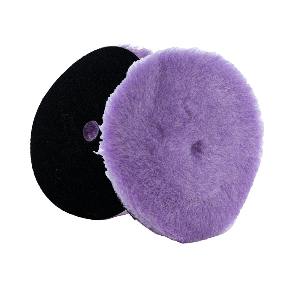 Lake Country Purple Foamed Wool Buffing/Polishing Pad w/Center Hole 7.5" x 1" - Deckhand Marine Supply
