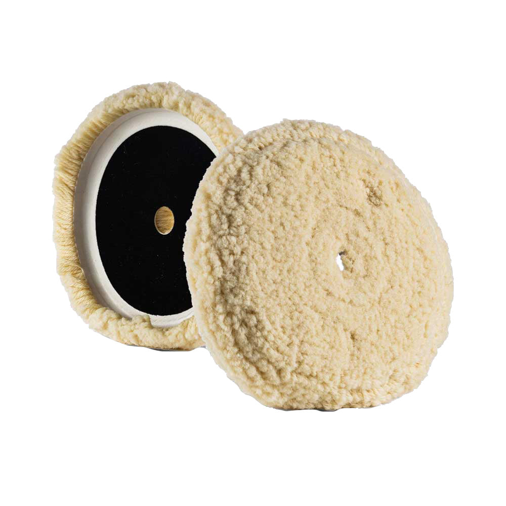 Lake Country Curved Edge 100% Steamed Twisted Wool Pad 7.5" x 1" - Deckhand Marine Supply