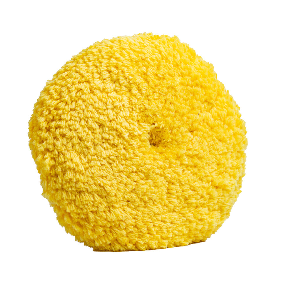 Lake Country Yellow Twisted Acrylic  Wool Pad 8" x 1.5" Quick Disconnect - Deckhand Marine Supply