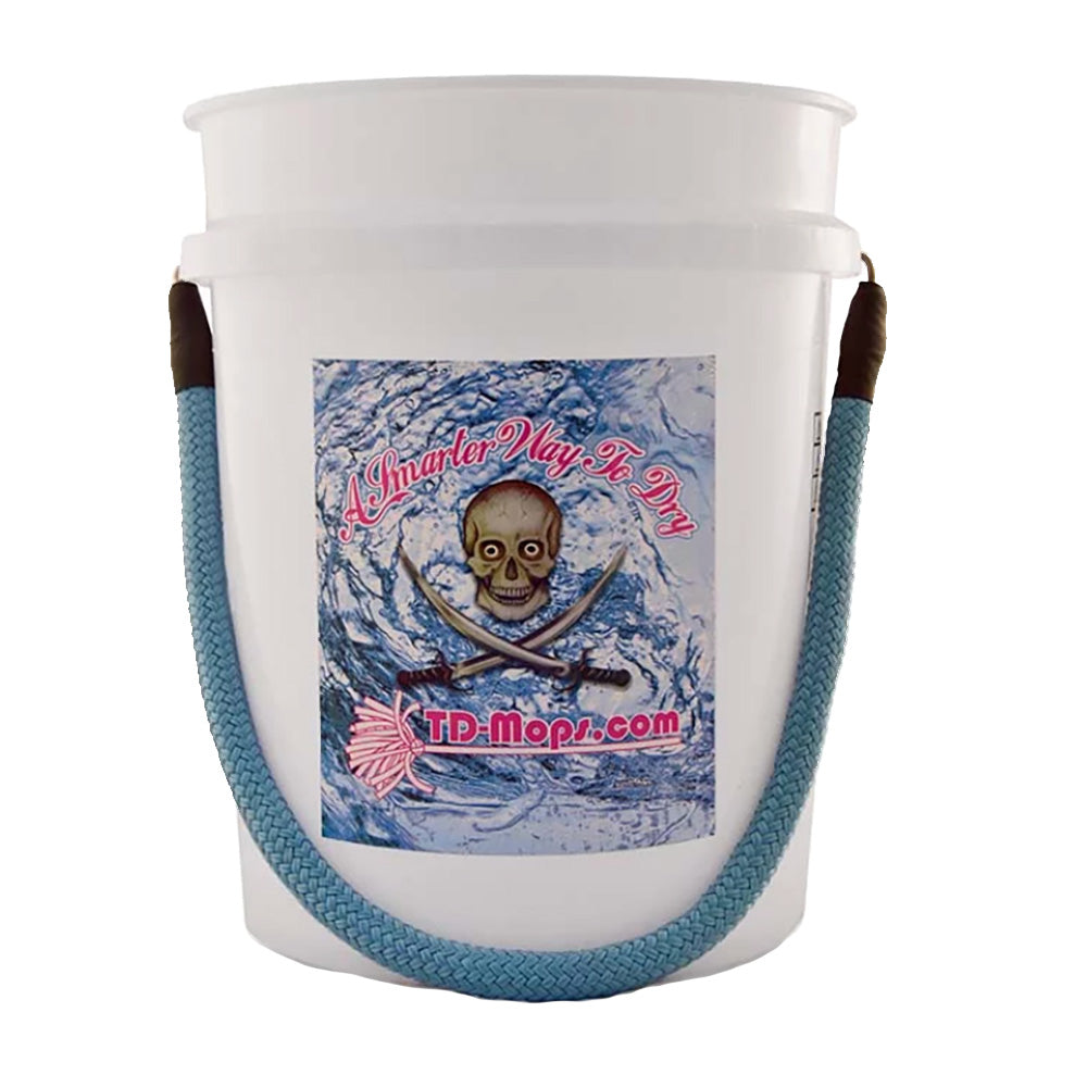 TD Mop TD Bucket - White - 5 Gallon - Deckhand Marine Supply