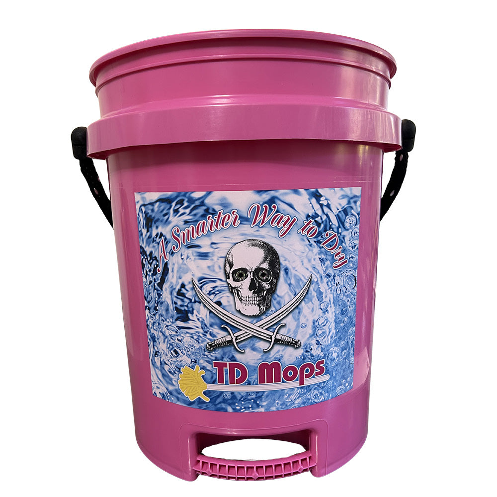 TD Mop TD Grip Bucket - Pink - 5 Gallon - Deckhand Marine Supply