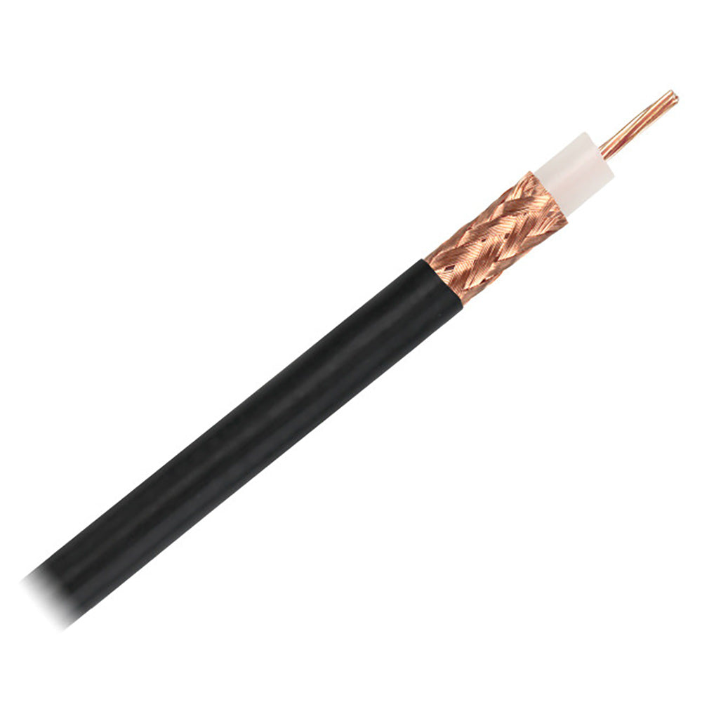 Pacer RG213U Coax Cable - Black - 150' - Deckhand Marine Supply