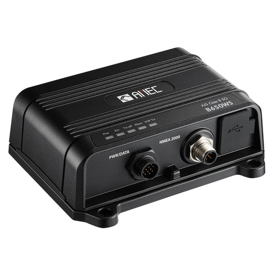 AMEC B650WS Class B AIS Transceiver w/WI-FI  VHF Antenna Splitter - 5W-SOTDMA, NMEA 2000, NMEA 0183, USB - Deckhand Marine Supply
