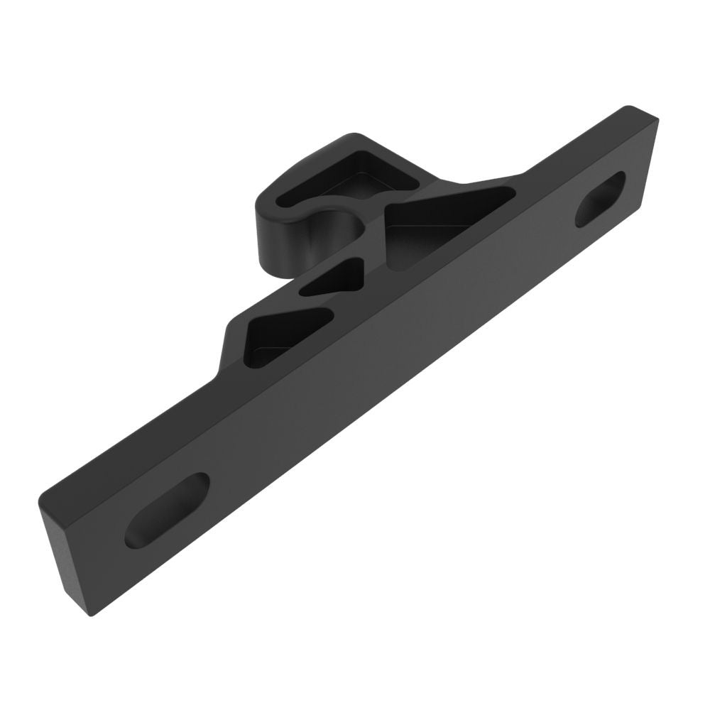 Southco Push-To-Close Latch Keeper, Rivet/Screw (Thru-Hole) Mounting, Plastic, Black - Deckhand Marine Supply