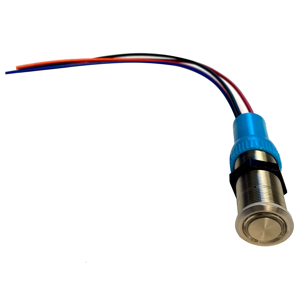 Bluewater 22MM Programmable Waterproof Momentary Off- (On) Switch w/Breaker