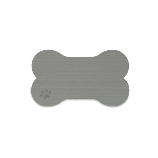 SeaDek Dog Bowl Mat - Storm Grey/Black - Small - 12" x 21"