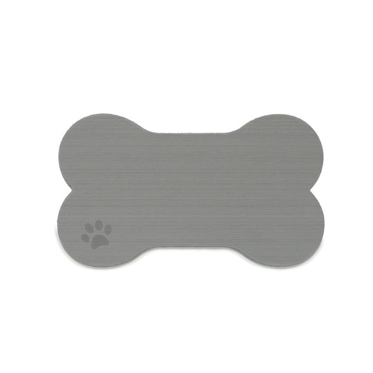 SeaDek Dog Bowl Mat - Storm Grey/Black - Medium - 12.5" x 24"