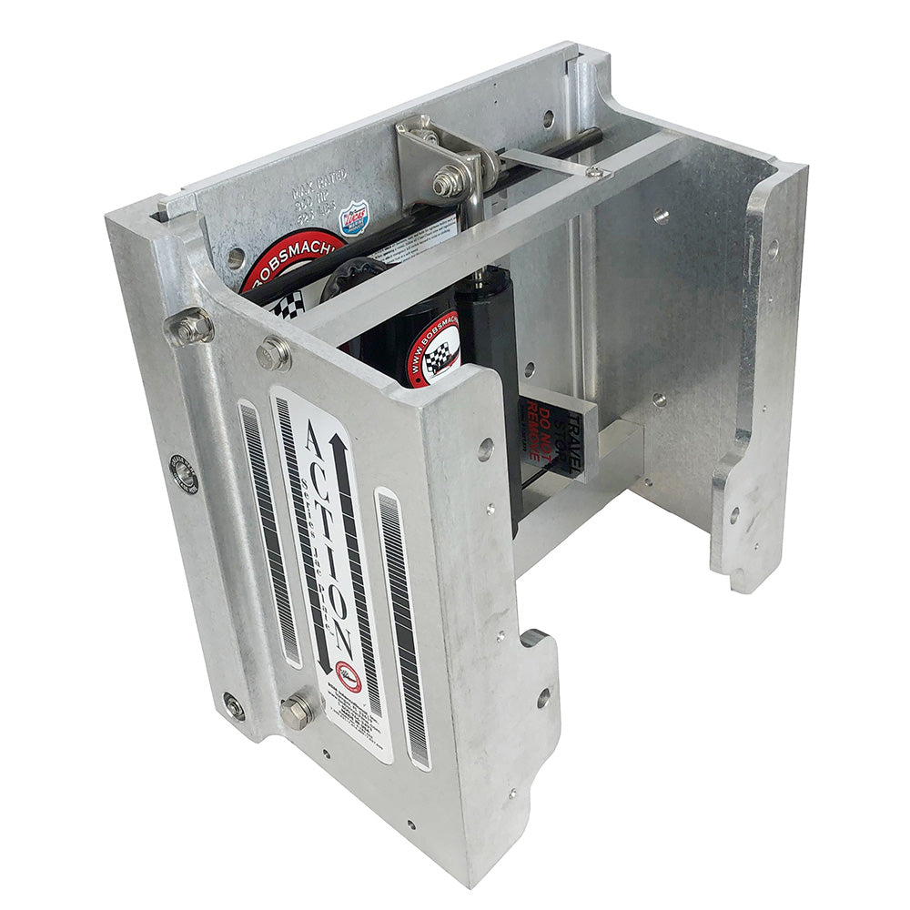 Bob's Machine 8" Setback Action Series Hydraulic Jack Plate - Silver