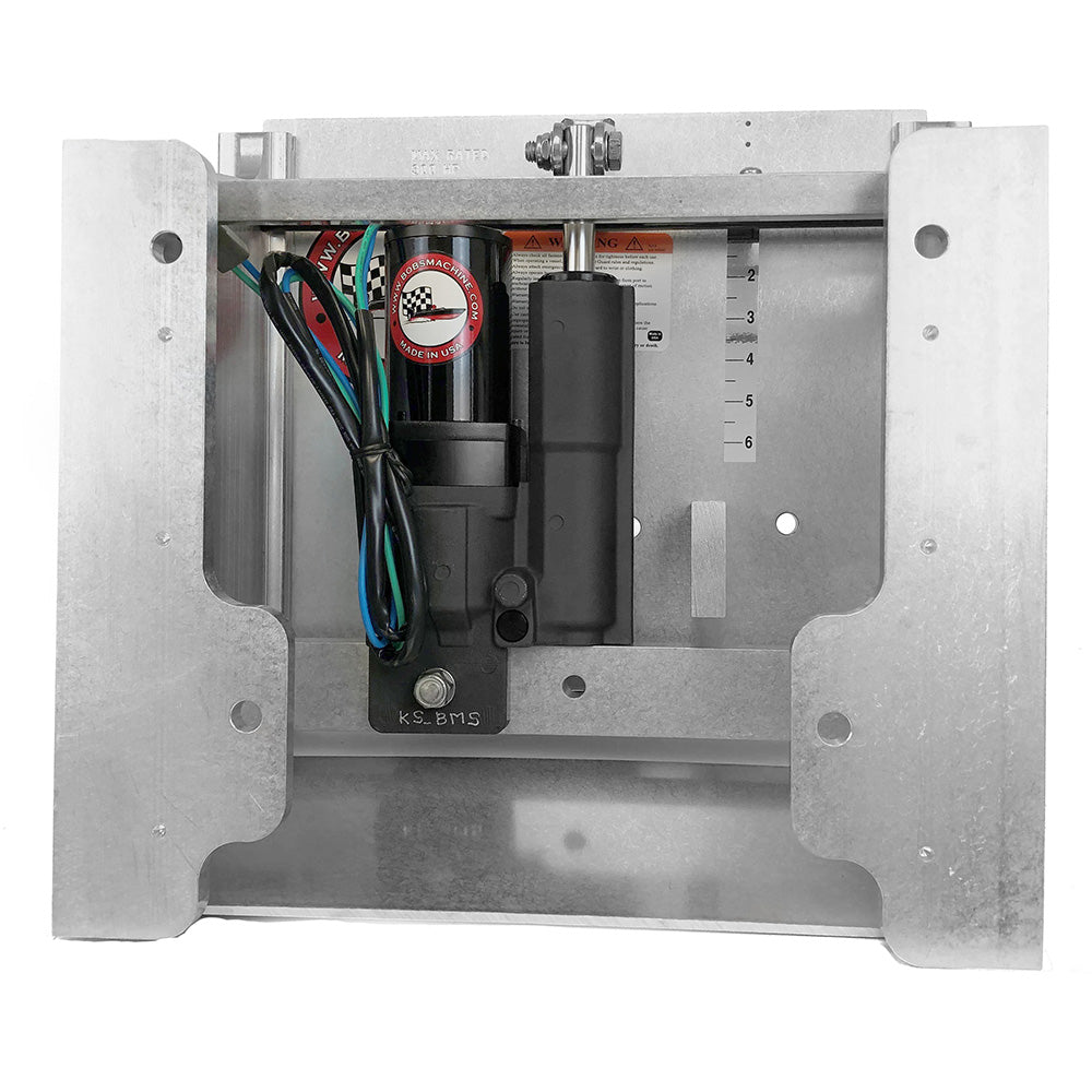 Bob's Machine Shop 10" Setback Action Series Hydraulic Jack Plate - Silver