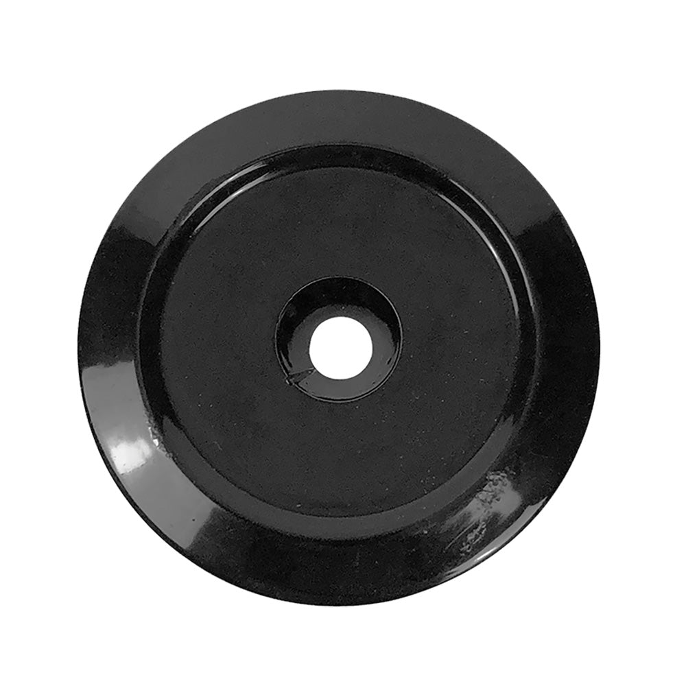 Bob's Machine Deck Saver - Trolling Motor Stabilizer Plate - Gloss Black - Deckhand Marine Supply
